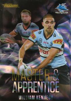 2022 NRL Traders - Master & Apprentice Black Priority #MABK08 William Kennedy Front